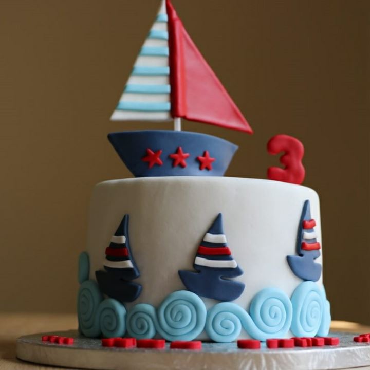 Birthday Boat Cake