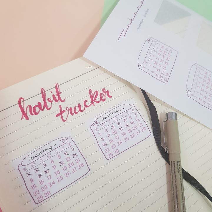 habit tracker sticker sheet 